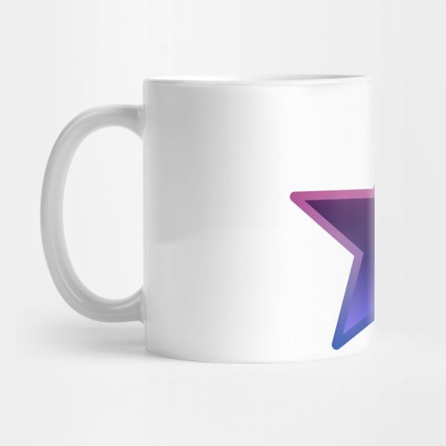 Bi+ Star (Omni Flag with Bi Flag outline) by opalaricious